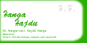 hanga hajdu business card